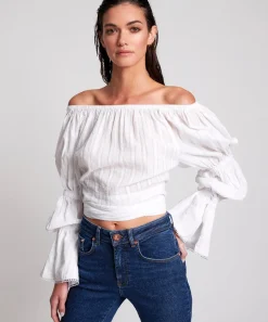 Tops|ONE TEASPOON White Summer Nights Crop