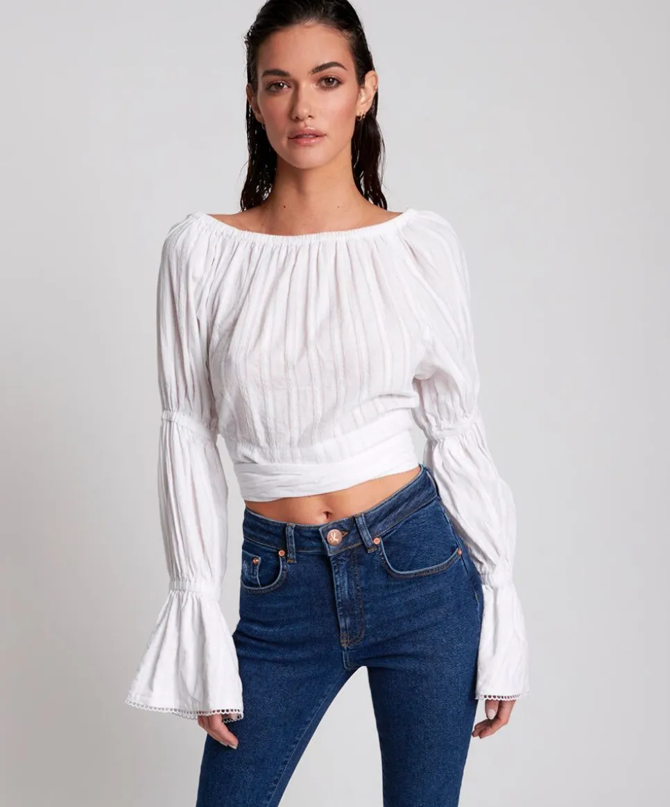 Tops|ONE TEASPOON White Summer Nights Crop