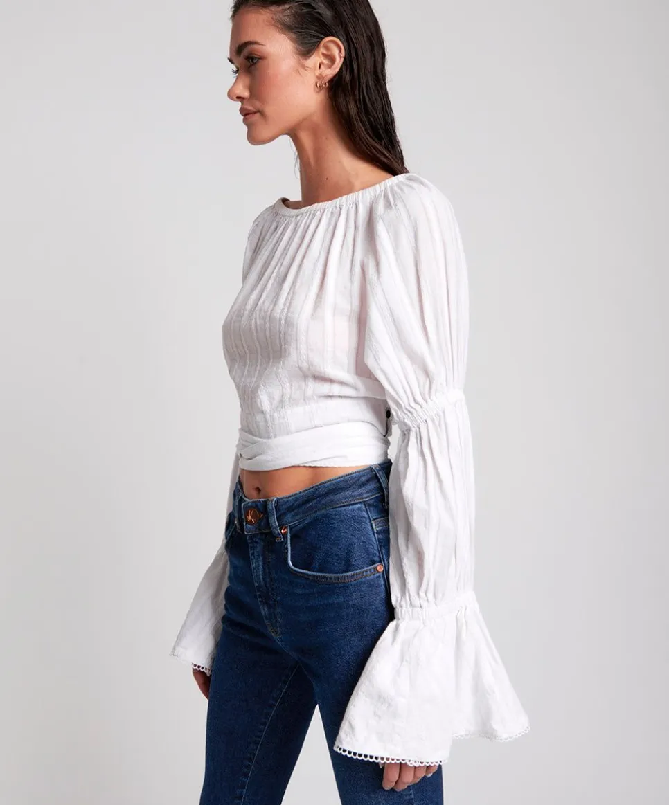 Tops|ONE TEASPOON White Summer Nights Crop