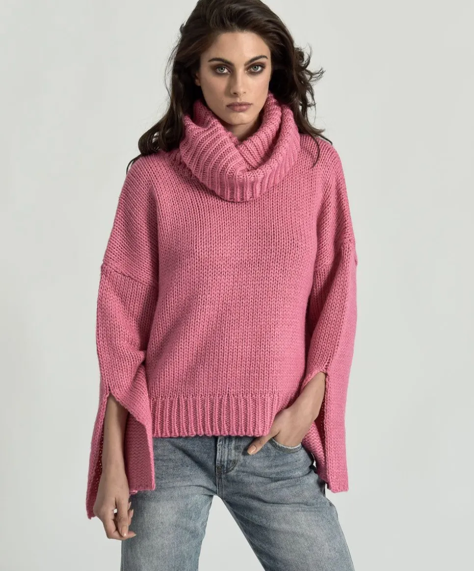 Knitwear|ONE TEASPOON Winona Keyhole Roll Neck Sweater