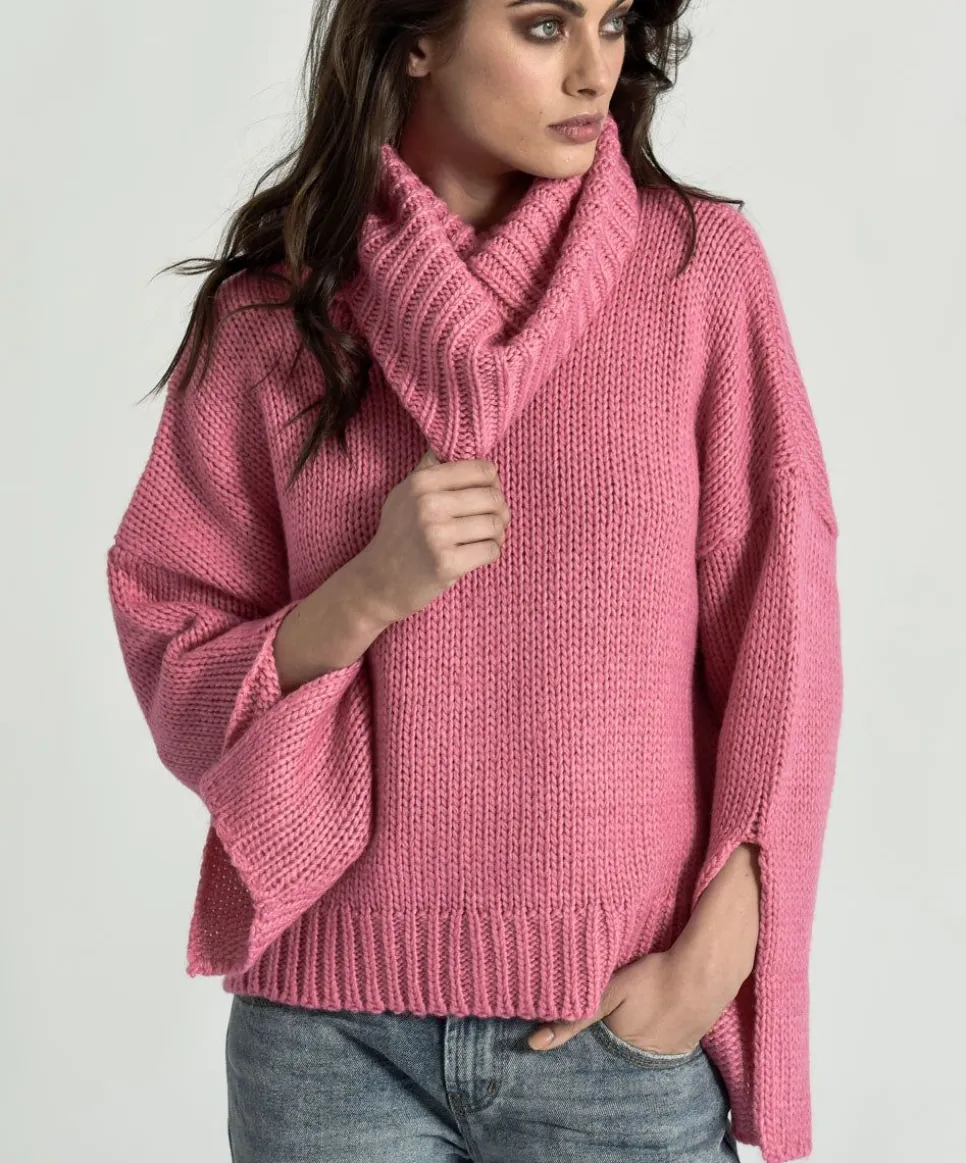 Knitwear|ONE TEASPOON Winona Keyhole Roll Neck Sweater