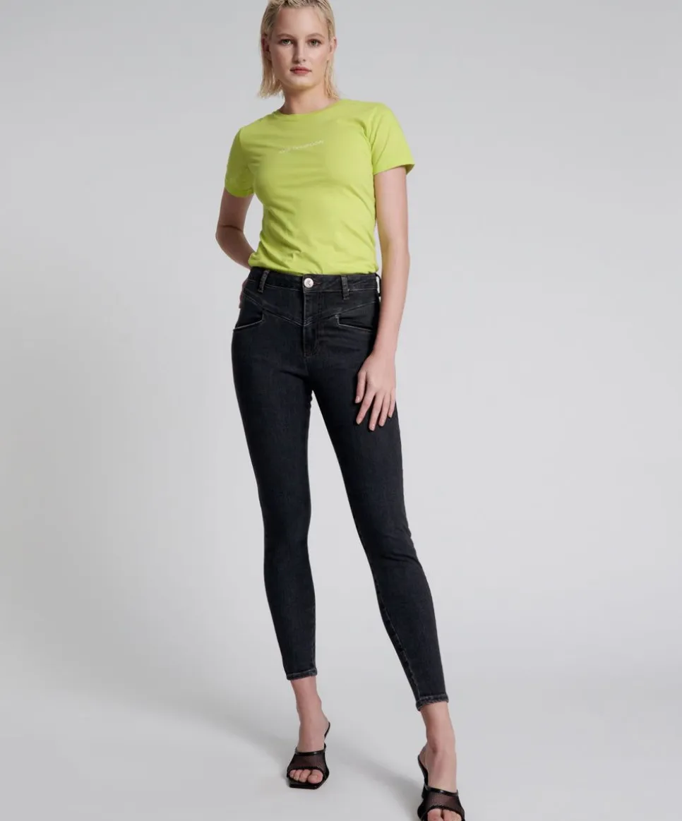 Denim Jeans|ONE TEASPOON Worn Black Preachers High Waist Skinny Jeans