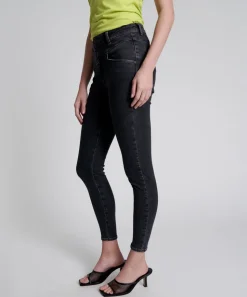 Denim Jeans|ONE TEASPOON Worn Black Preachers High Waist Skinny Jeans