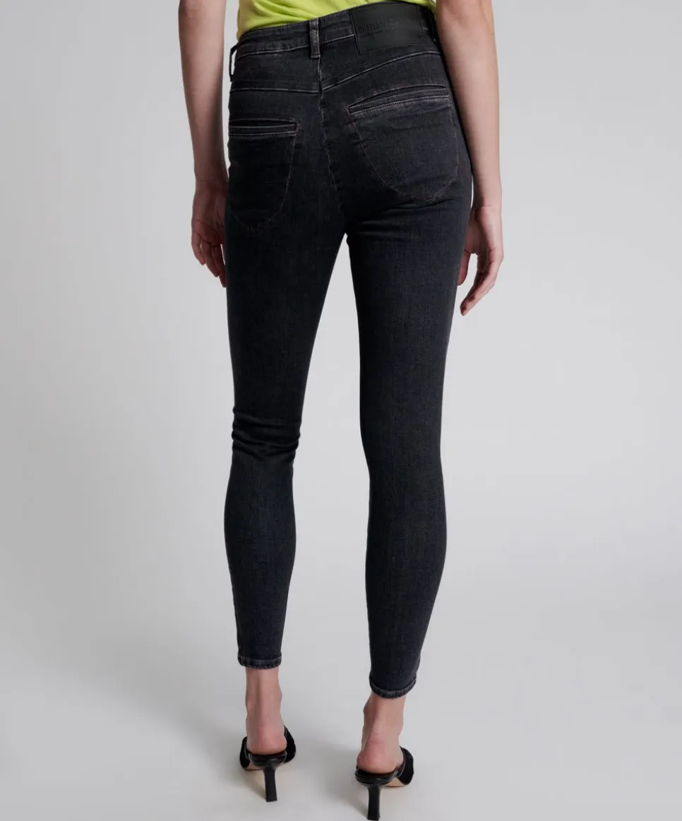 Denim Jeans|ONE TEASPOON Worn Black Preachers High Waist Skinny Jeans