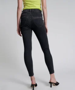Denim Jeans|ONE TEASPOON Worn Black Preachers High Waist Skinny Jeans