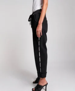 Denim Jeans|ONE TEASPOON Worn Black Sports Safari High Waist Relaxed Jeans