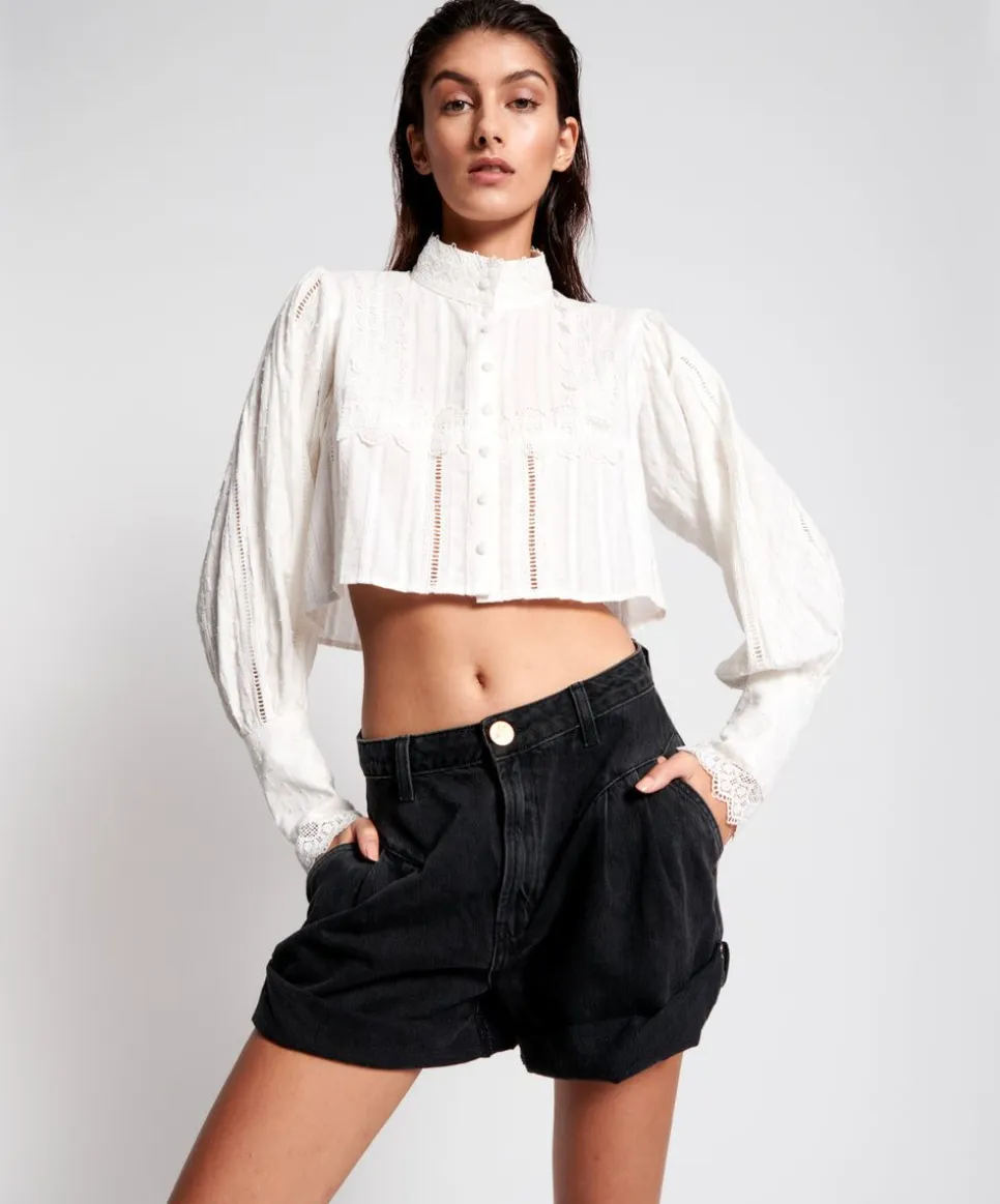 Denim Shorts|ONE TEASPOON Worn Black Streetwalkers High Waist 80S Shorts